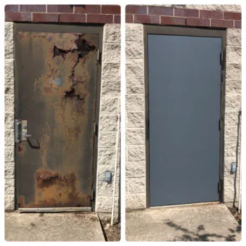 Garage door work sample